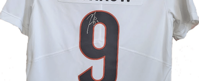 A signed Cincinnati Bengals jersey